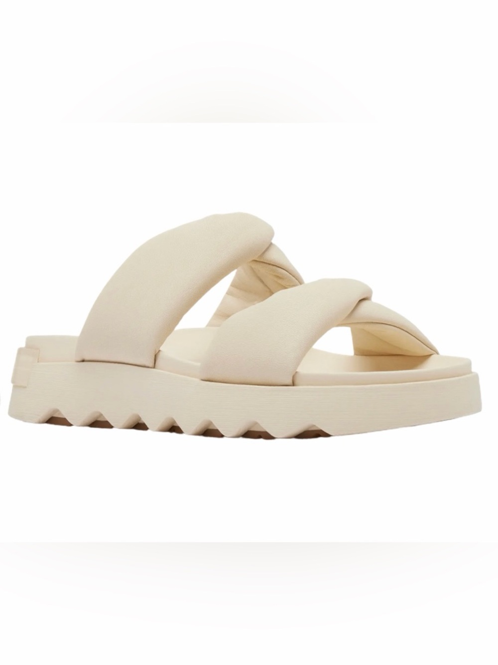 Sorel Women’s Viibe Twist Slide Sandals Cream Size 8.5